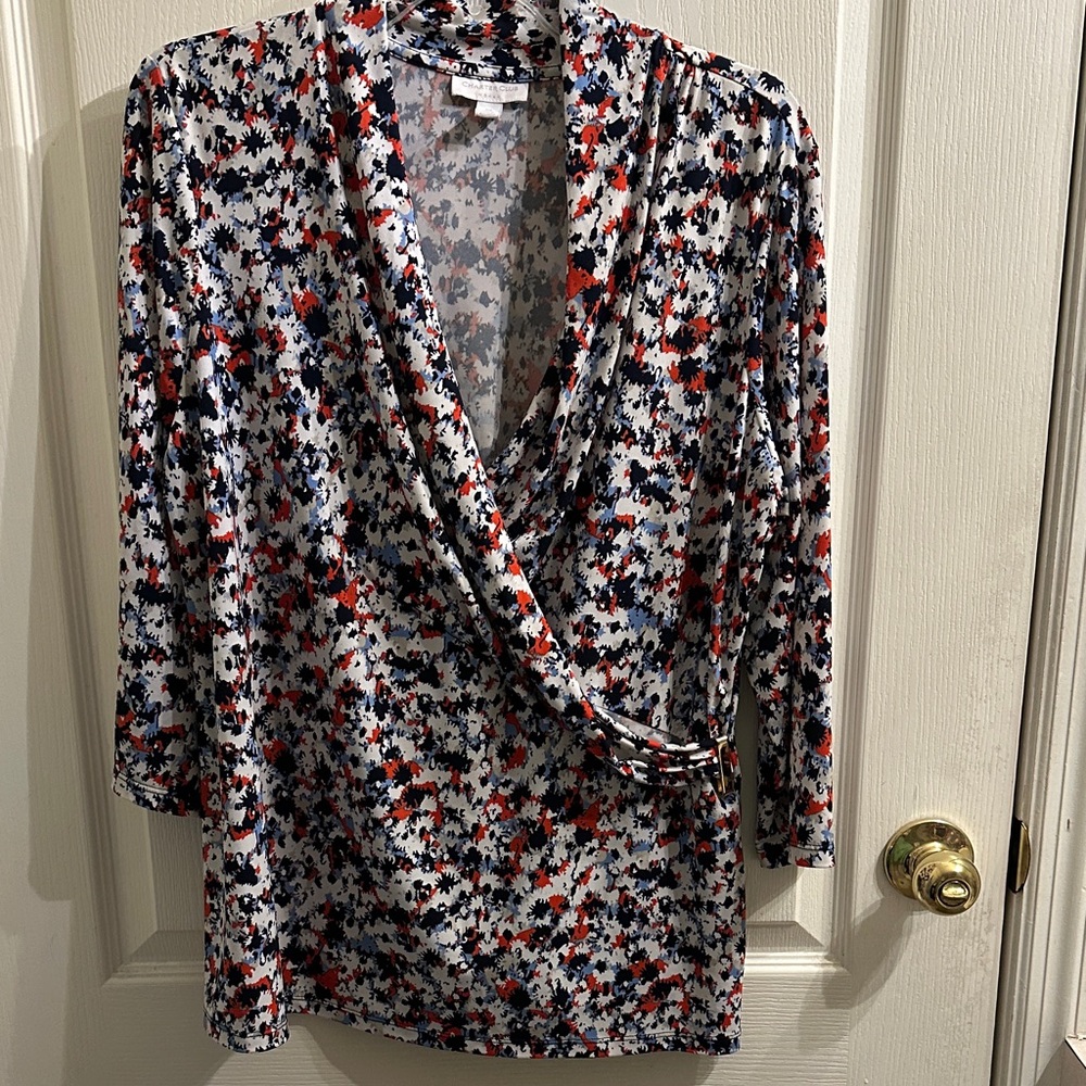 Charter Club Floral Wrap Top🌸